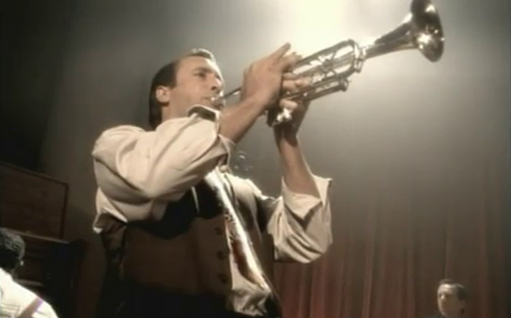 Trumpet playing Mick 1947