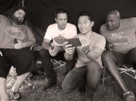The boys relaxing onset and watching a YouTube video